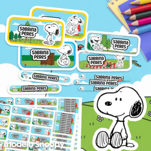 Snoopy - Etiquetas Personalizadas