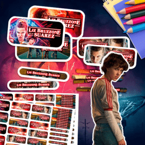 Stranger Things - Etiquetas Personalizadas