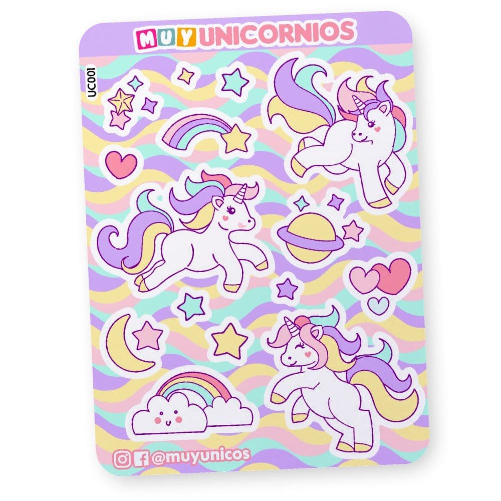 Unicornios – Planchas de Stickers