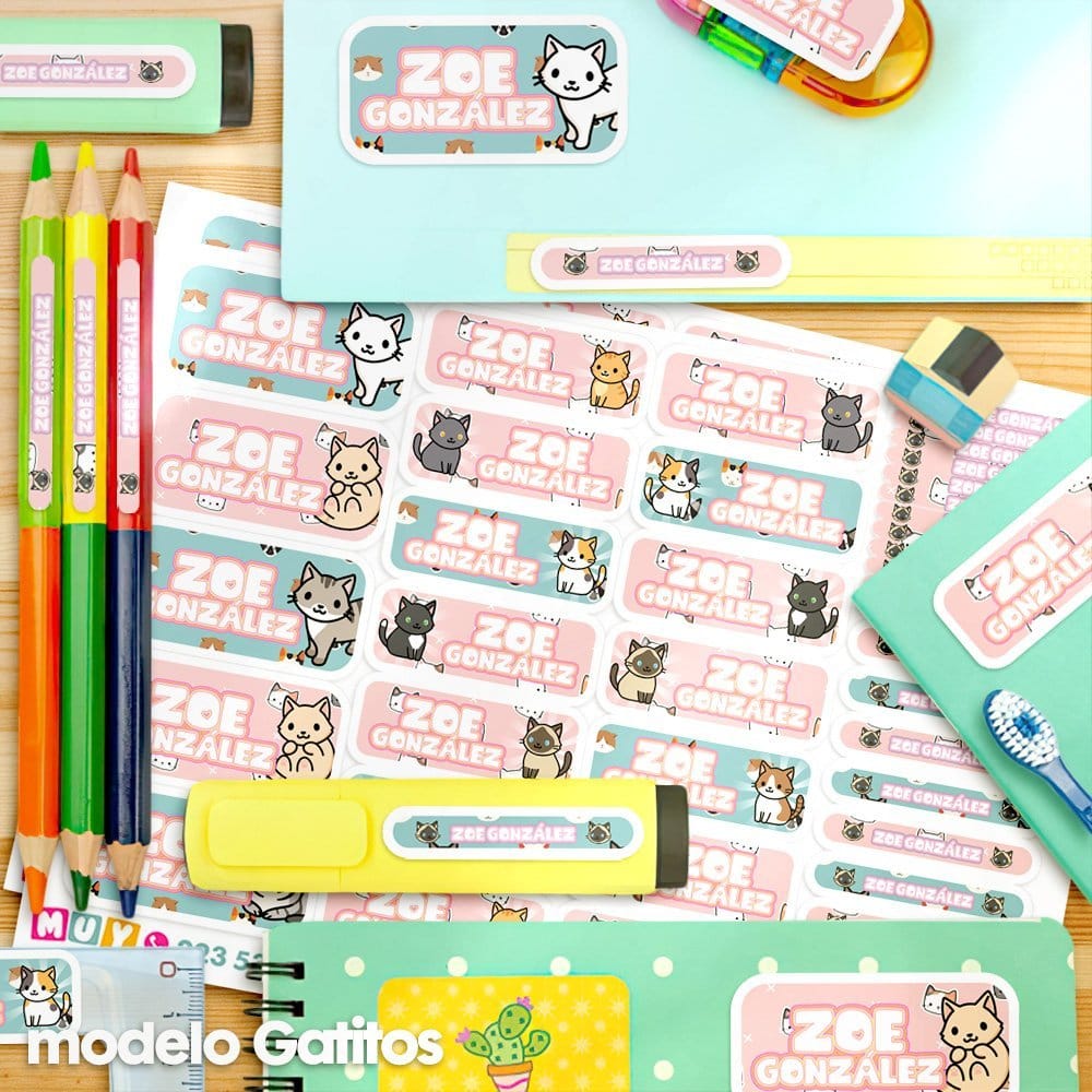 Gatitos - Etiquetas Personalizadas - Imagen 2